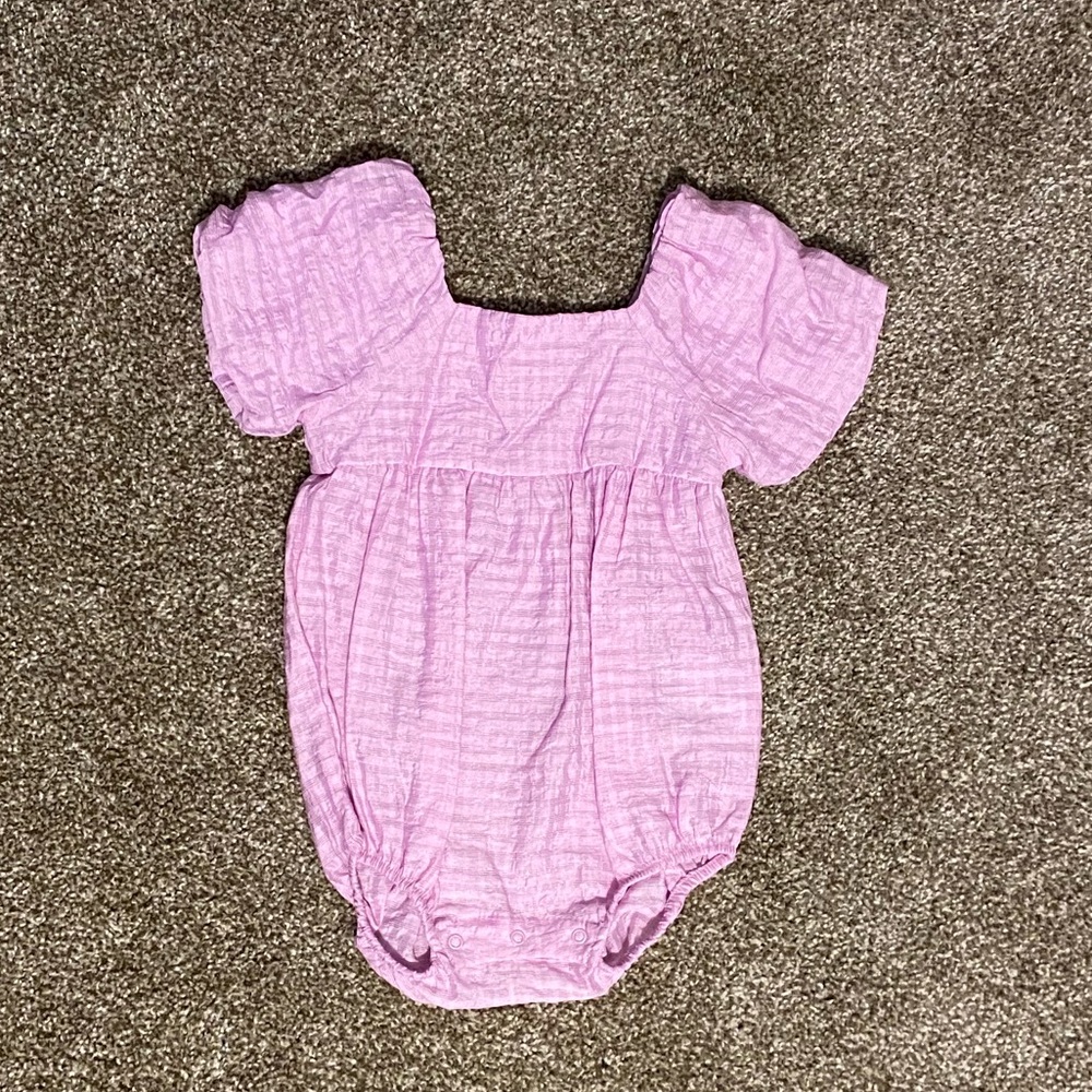 12m Cat & Jack Purple Bubble Romper